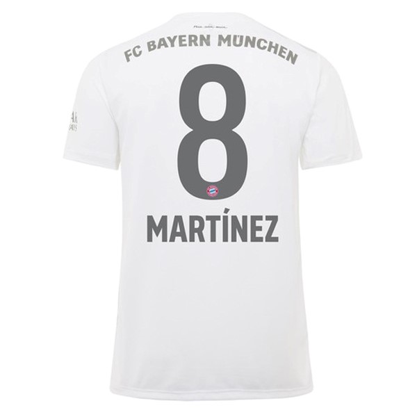 Maillot Football Bayern Munich NO.8 Martinez Exterieur 2019-20 Blanc